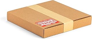 7 Inch 45 RPM Record Mailers (NOT for 12" LPs), 7.5 x 7.5 x 1.1 Inch Corrugated Shipping Boxes for Vinyl Singles with Fragile Stickers, Kraft Brown, 25 Pack
