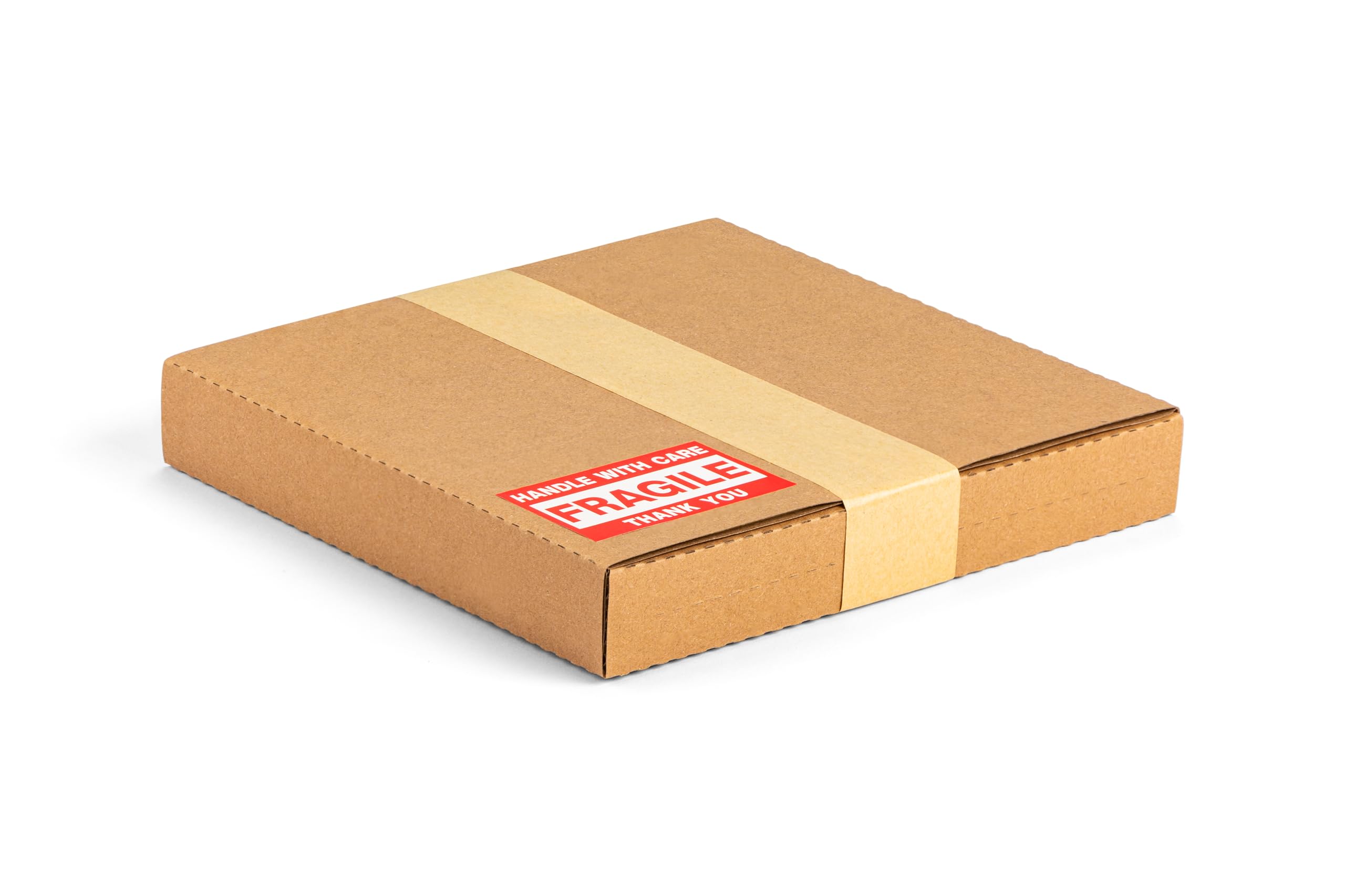 Jiazalpak 7 Inch 45 RPM Record Mailers (NOT for 12" LPs), 7.5 x 7.5 x 1.1 Inch Corrugated Shipping Boxes for Vinyl Singles with Fragile Stickers,