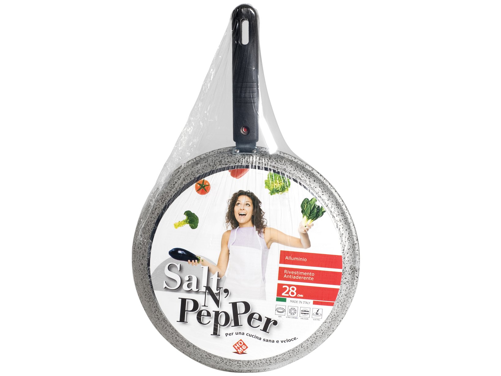 Home Salt N'Pepper Padella in Alluminio, Rivestimento Antiaderente, 22 cm - 2