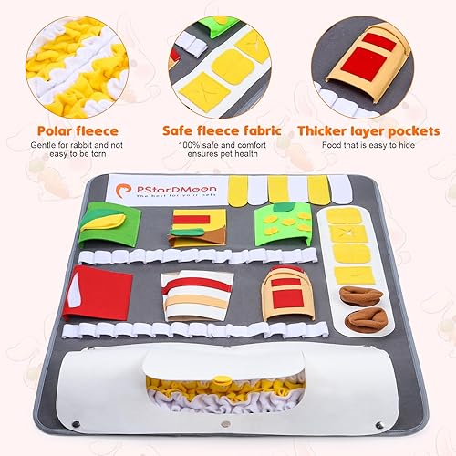 Miniatura 4 de Tapete de olfateo para perros, lavable a máquina, forro polar para entrenamiento de olores y alimentación lenta con alivio del estrés, fomenta las