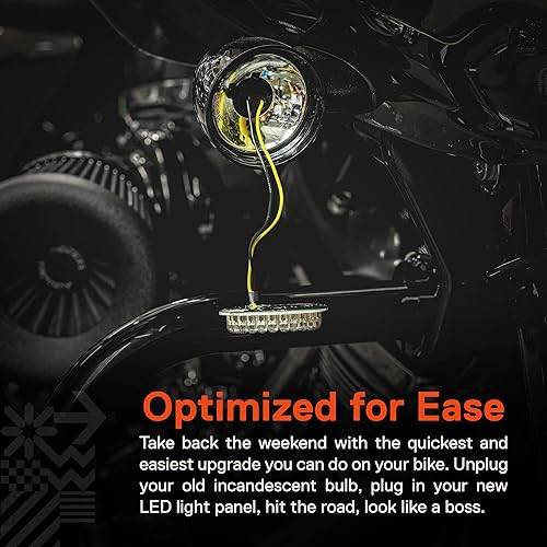 Miniatura 5 de TRUE MODS 2" 1156 Luz trasera LED anaranjada de señal de giro para Harley Davidson Juego de par Acabado negro Estilo bala Para Harley Sportster