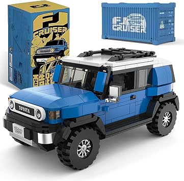 dOMOb FJ40 Land Cruiser SUV Car Building Kit 622 pcs Building Blocks Set w/Container Display Box Modular Scale 132 Model Bricks Toy for Kids & Adults 8+ for Boys, Hobbyist, Collector