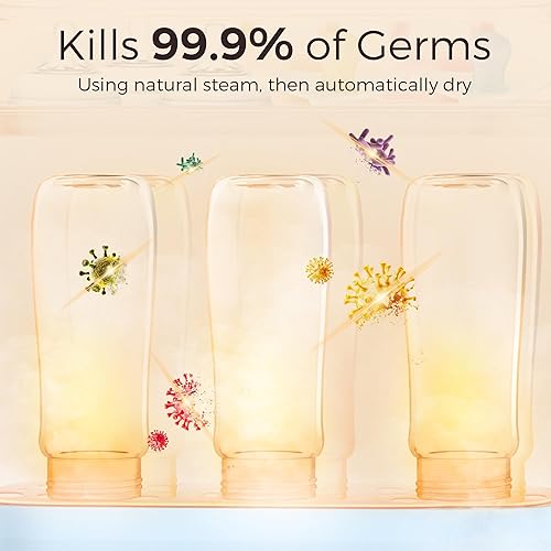 Miniatura 3 de Esterilizador y secadora de botellas, esterilizador de vapor eléctrico todo en uno, desinfectante de botellas para biberones, accesorios de piezas