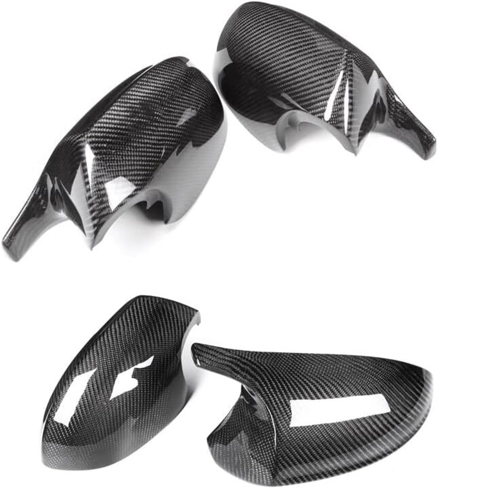 Rétroviseur voiture Coques de rétroviseurs latéraux en fibre de carbone pour BMW(2)