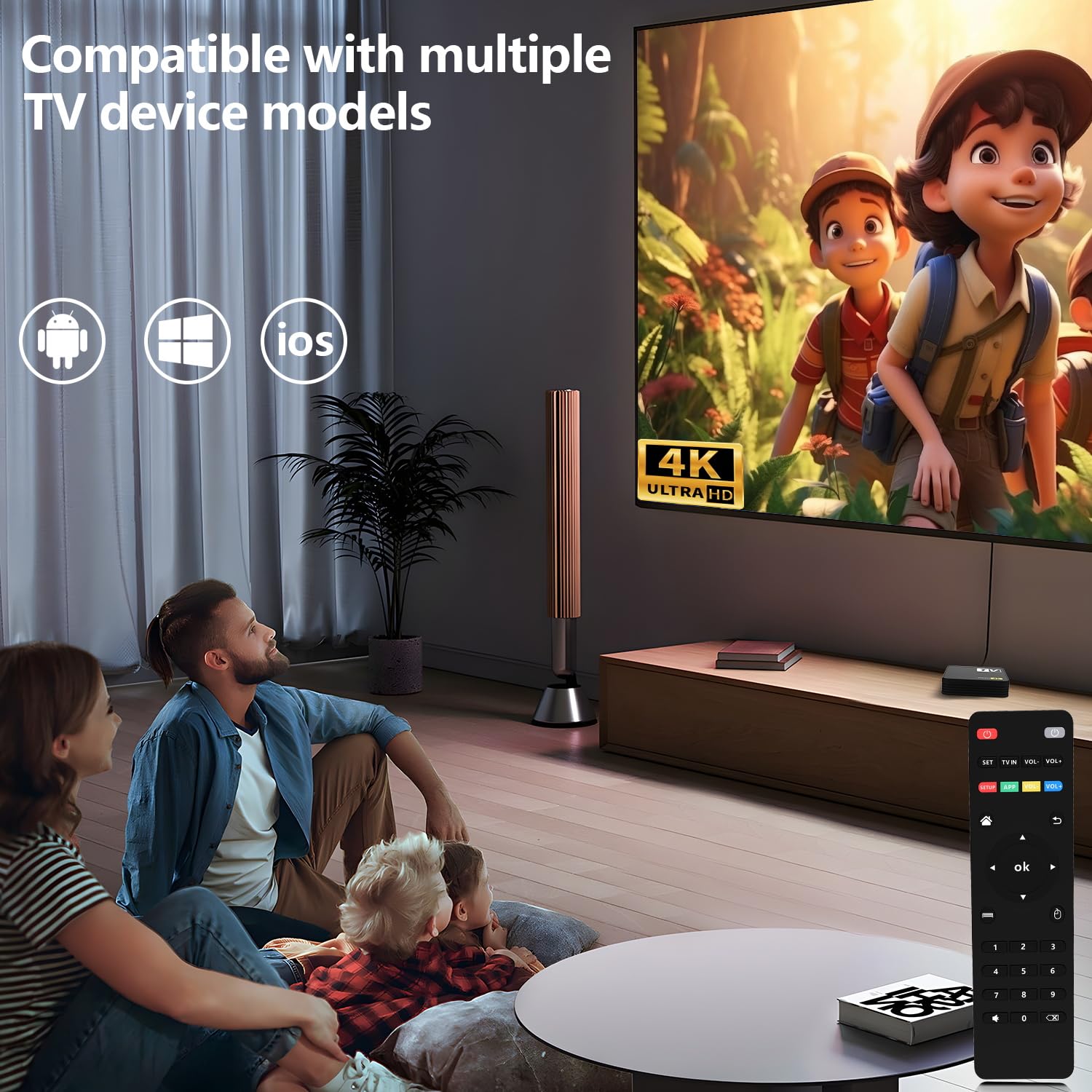 4K+ | HD/4K/HDR Streaming Device Featuring Remote, TV Controls, Blazing Fast Wi-Fi & Premium HDMI – Quick & Easy Setup