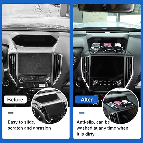 Miniatura 3 de Alfombrillas para tablero de instrumentos compatibles con Subaru ForesterImprezaXVCrosstrek 2018-2023, almohadilla de silicona antideslizante para