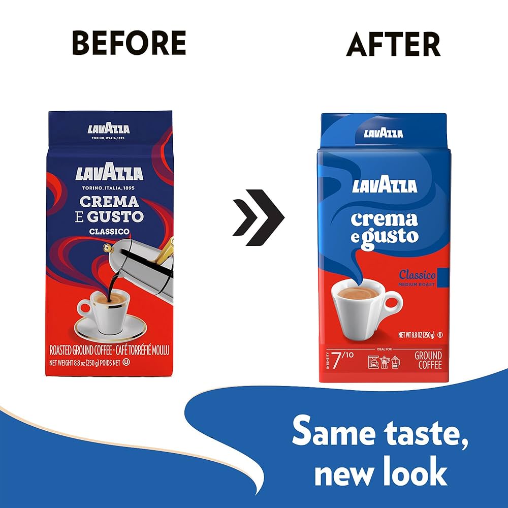 Amazon.com: Lavazza 2 Pack Crema E Gusto Ground Coffee 8.8oz