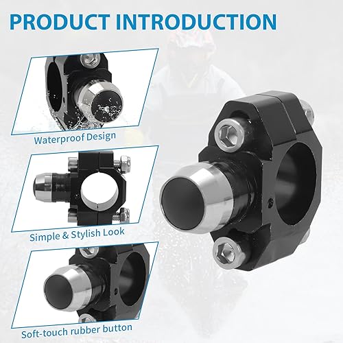 Miniatura 31 de Alpha Rider Kit de faros delanteros para motocicleta Talaria Sting R MX4 LED blanco brillante 6000 K alta transmitancia Plug and Play blanco Negro