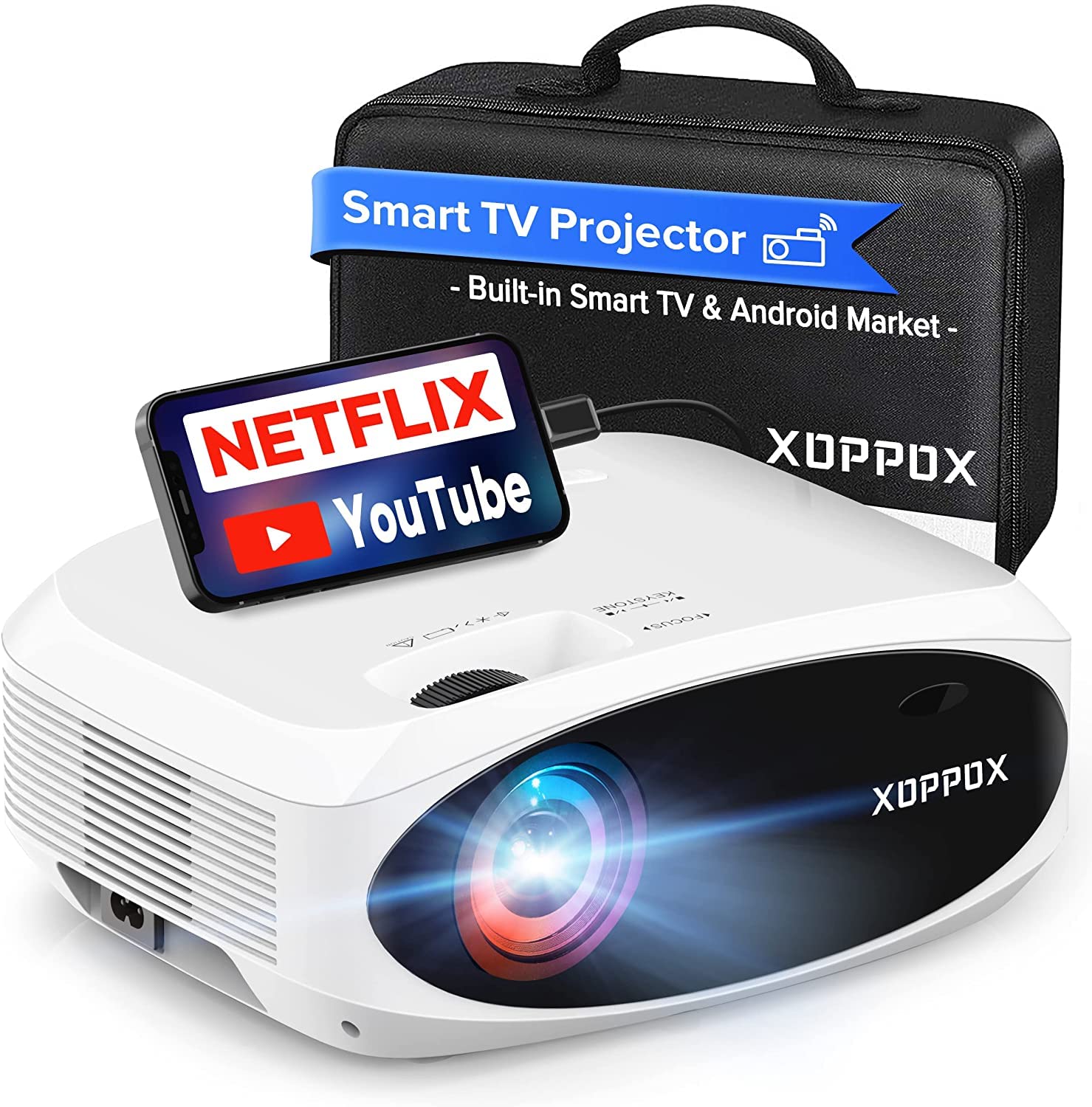 5G Smart Projector Built in Android Market Support 4D/4P Digital
