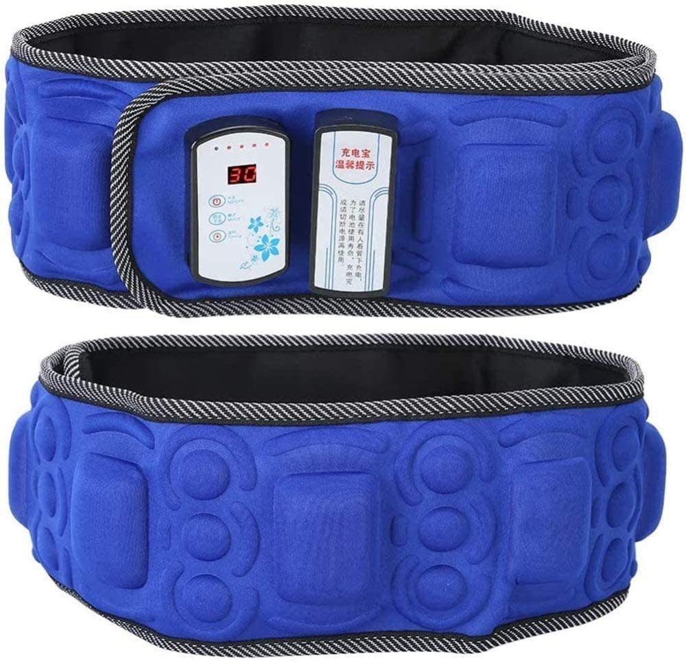 Cinturón Adelgazante Inalámbrico para Cuerpo, Entrenador Vibración Eléctrica para Cintura Cintura Adelgazante para Sauna con Masaje Magnético Y Calefacción