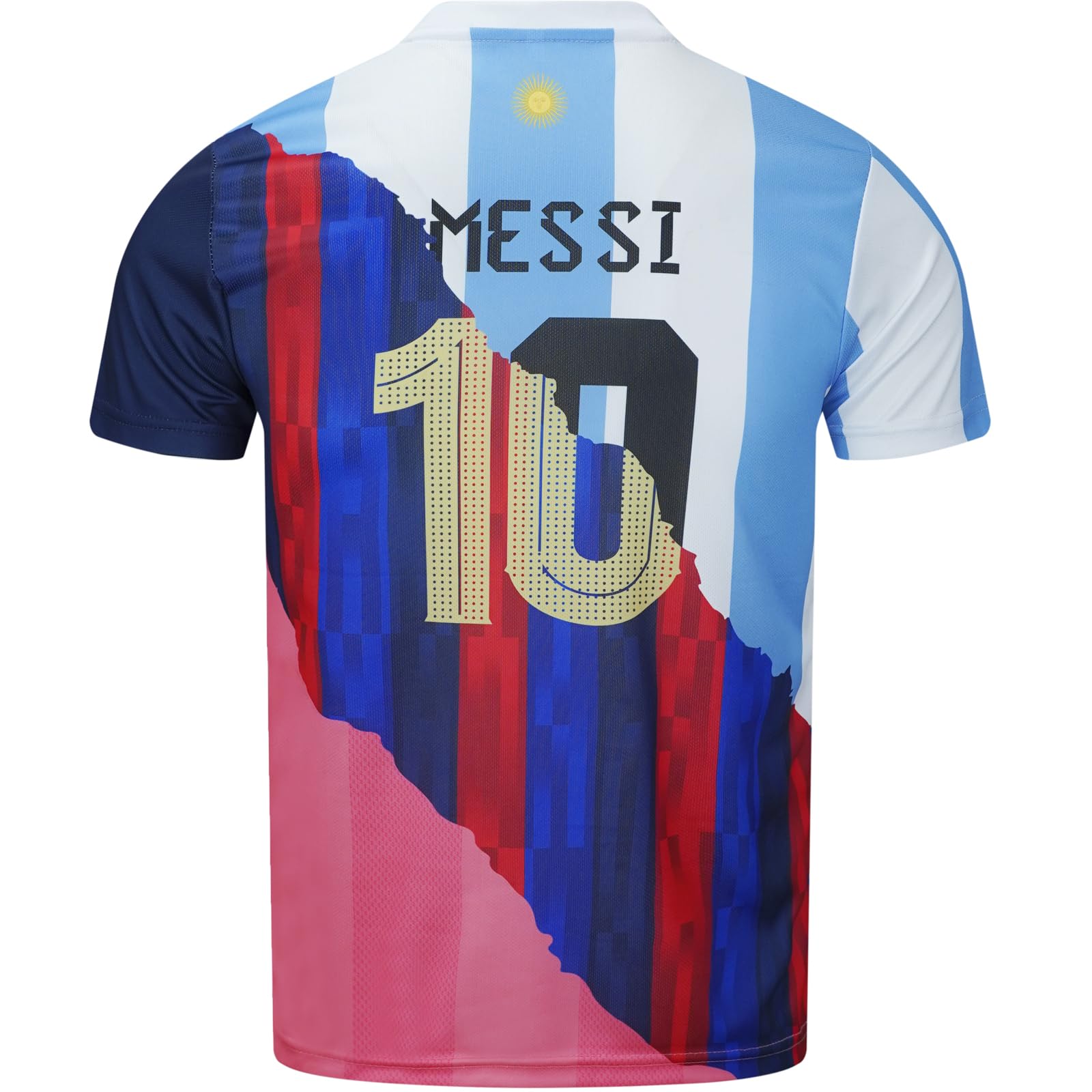 YOHA Argentina Barcelona Miami #10 - Maglia da calcio e pantaloncini per bambini, set regalo taglie giovanili