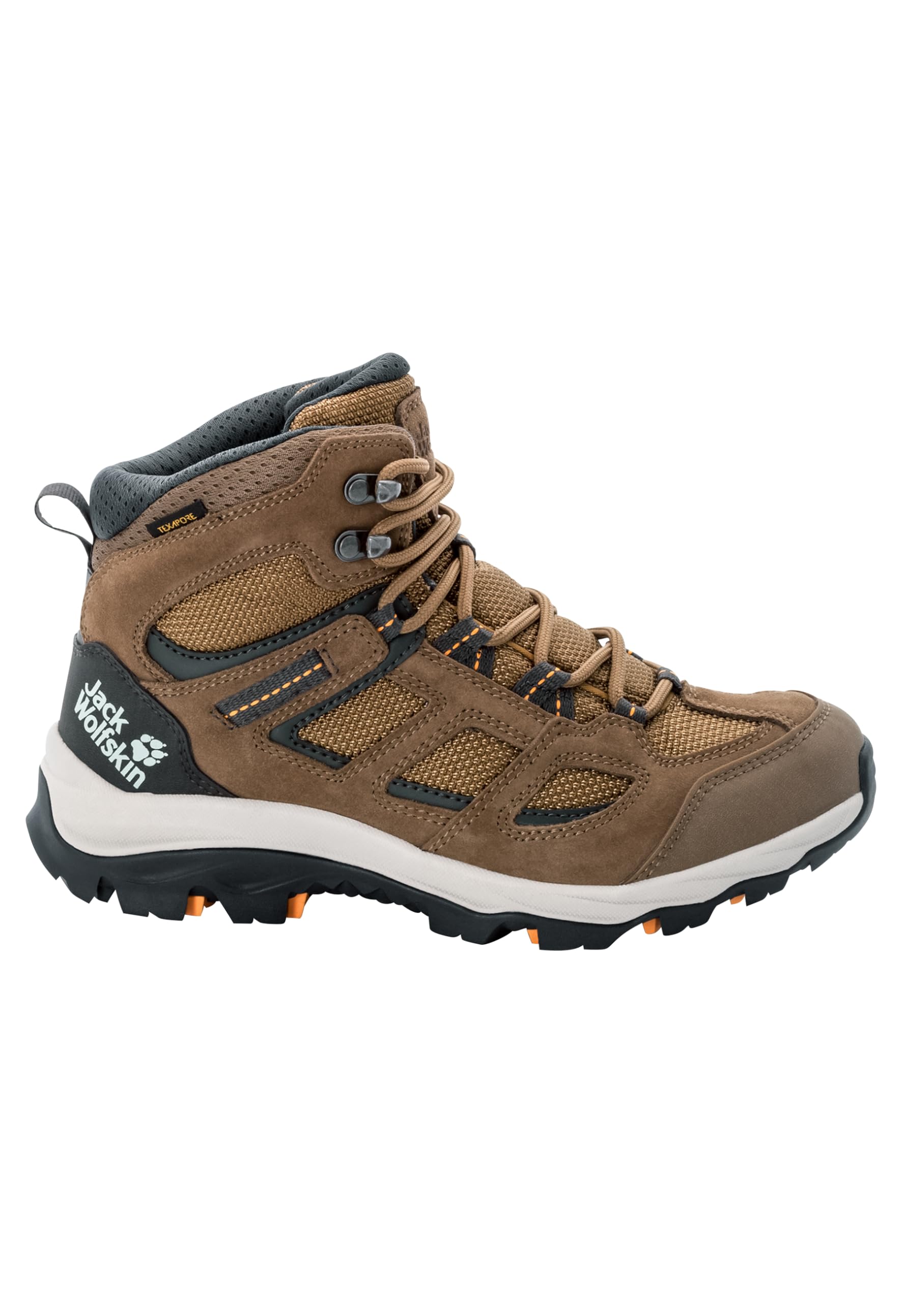 Jack Wolfskin Damen Vojo 3 Texapore Mid W, Brown / Apricot, 37.5 EU