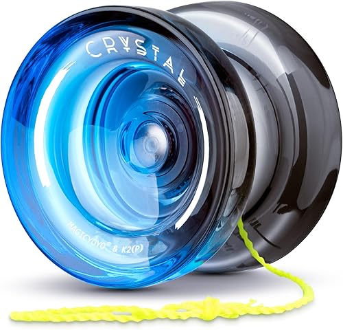 MAGICYOYO K2 Crystal Yoyo para niños de 8 a 12 años, Yoyo profesional sensible para principiantes, Yo Yo de plástico de doble función con 12 cuerdas