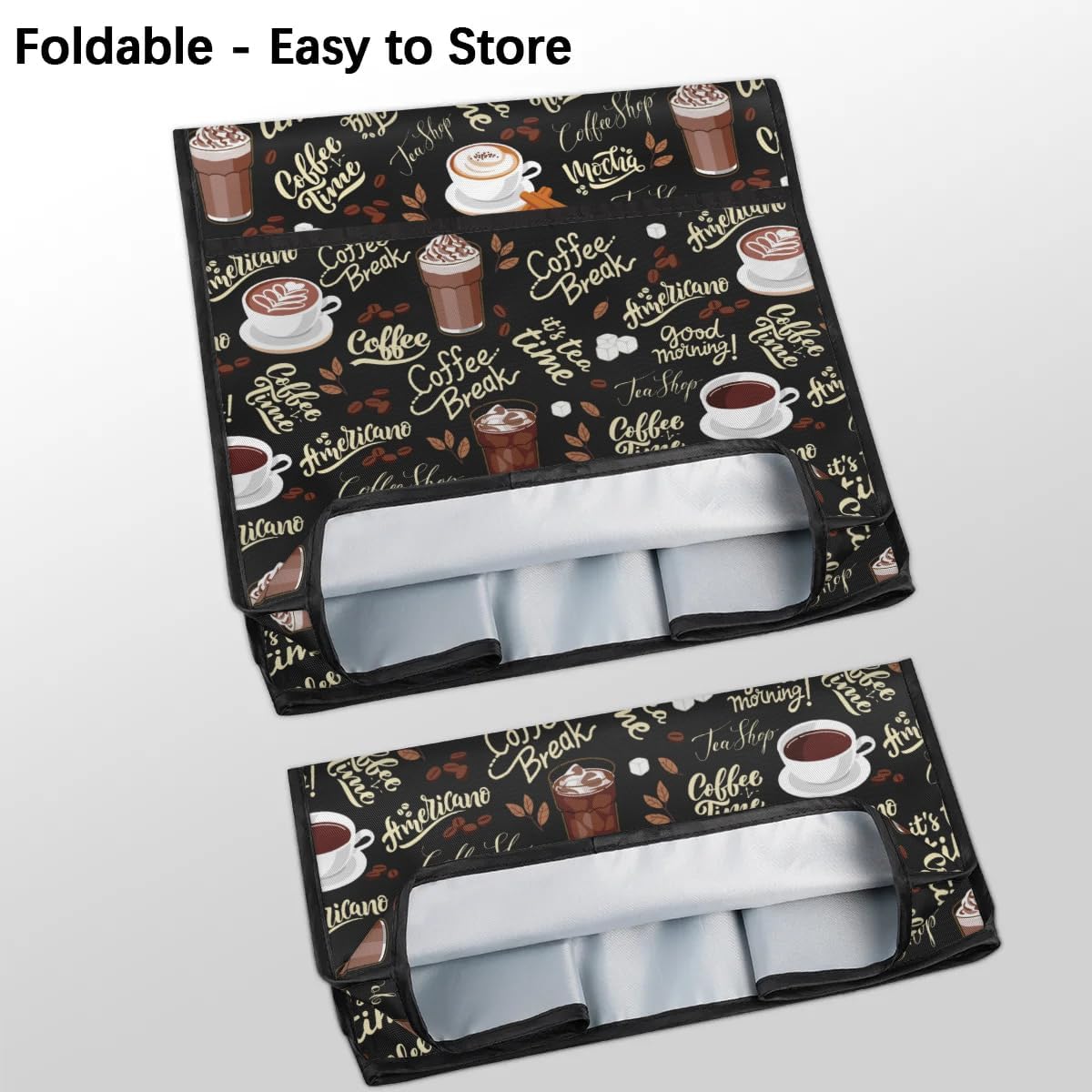 Coffee Maker Dust Cover Cafe Quote Stand Mixer or Coffee Machine Cover with Pocket,Home Kitchen Appliance Cover for Stain Dust Resistant Supplies image 8 of 9 B0DNZBDNNQ