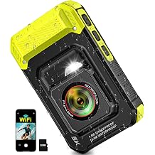 5K 33FT Underwater Camera 96MP Autofocus Waterproof Digital Camera, WiFi