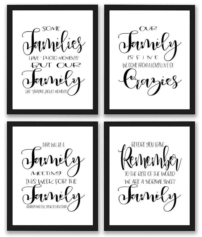 Amazon.com: TheNameStore Family Quotes and Sayings Art Prints | Set of Four Photos 8x10 Unframed | Great Gift for Family Wall Decor: Posters & Prints amazon-com-thenamestore-family-quotes-and-sayings-art-prints-set-of-four-photos-8x10-unframed-great-gift-for-family-wall-decor-posters-prints