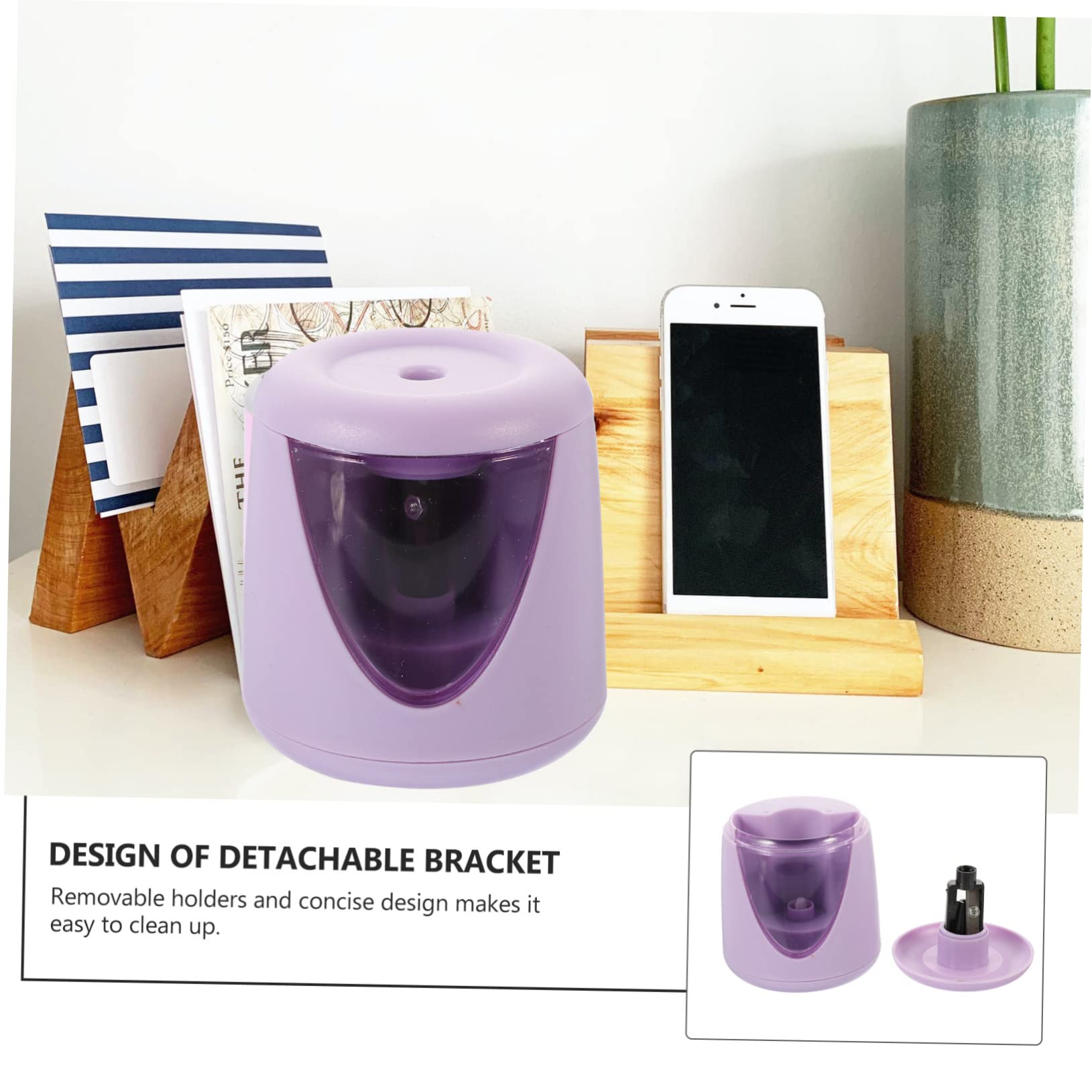 NUOBESTY 3pezzi Temperamatite Per Design e Portatile Strumento Affilatura Per Scuola Per e Ragazze Batteria