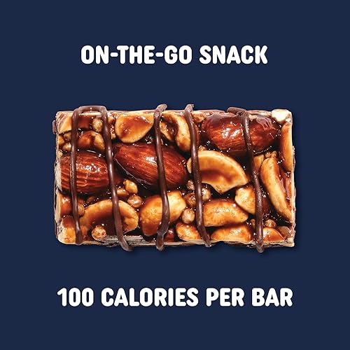 Miniatura 2 de Staples Pick Me Up Provisions Mini barra de nueces de chocolate amargo con caramelo salado sin gluten, 0.7 onzas, 20caja (PM62795)