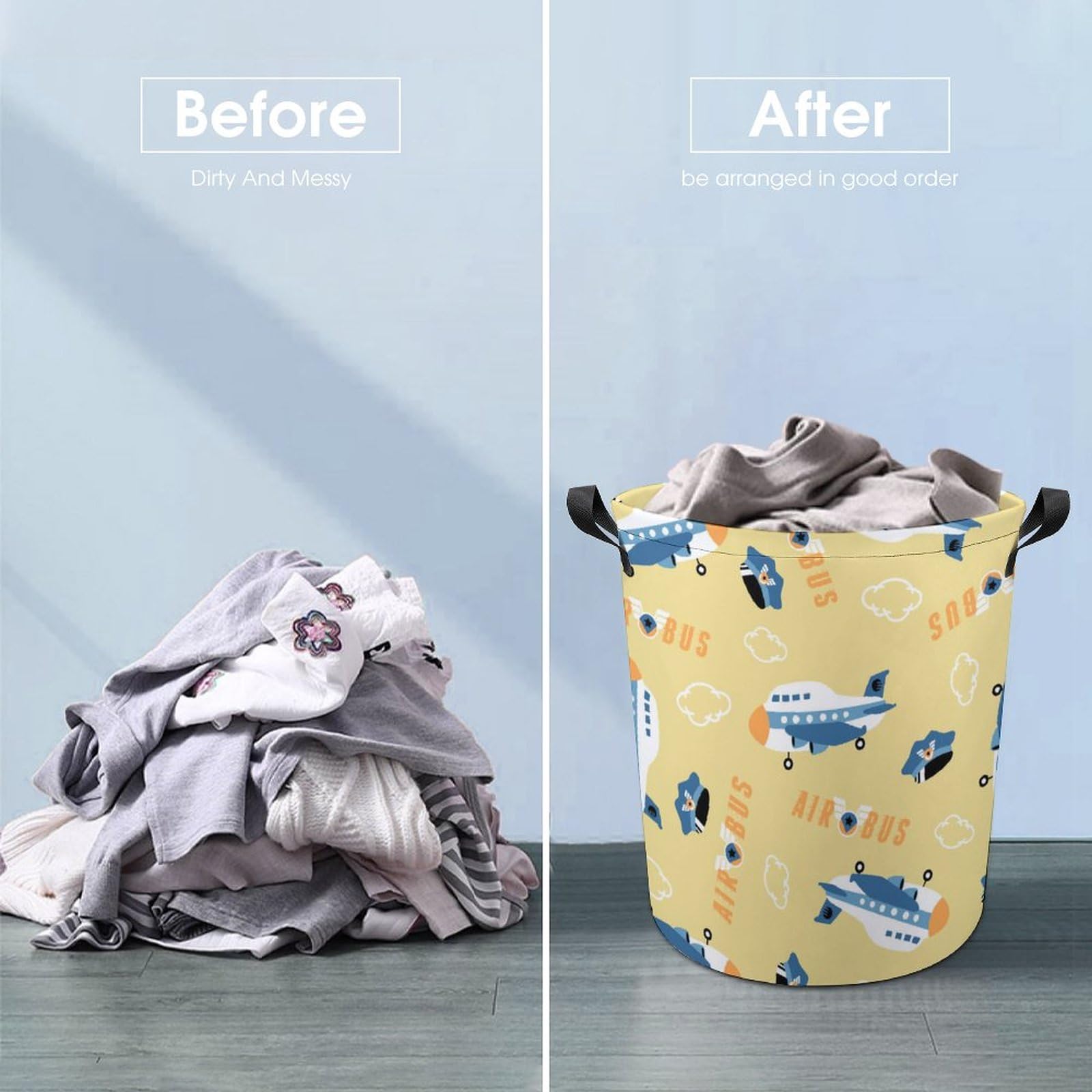Amazon|汚れた服のかご 飛行機 模様汚れた服 収納かご 洗濯 Amazon|汚れた服のかご 飛行機 模様汚れた服 収納かご 洗濯