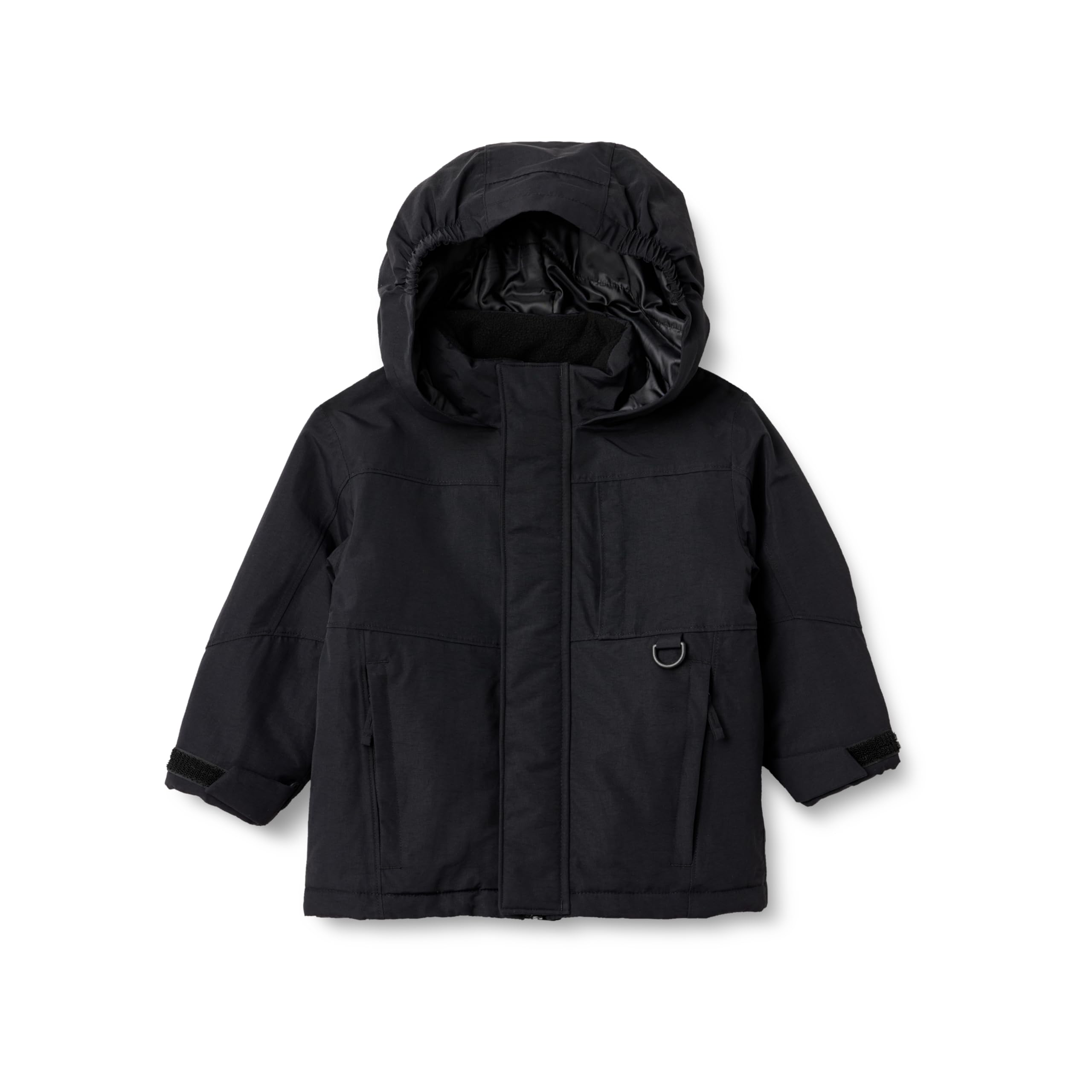 Essentials Boys Water Resistant Ski Winter Jacket 4T Black