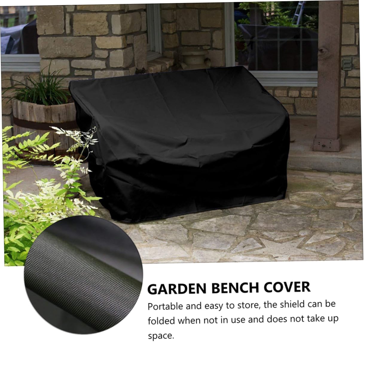 BESPORTBLE Outdoor Patio Bench Cover Waterproof Oxford Fabric Bench Protective Cover