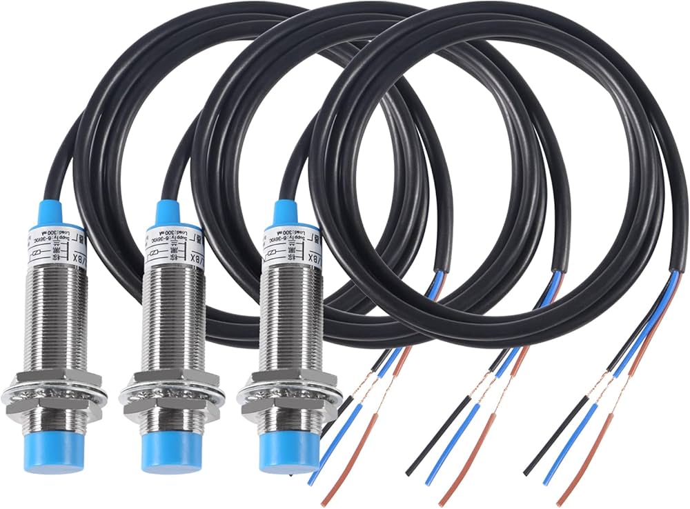 Rui◎ 3Pcs LJ18A3-8-Z/BX NPN NO Inductive Proximity Sensor Switch