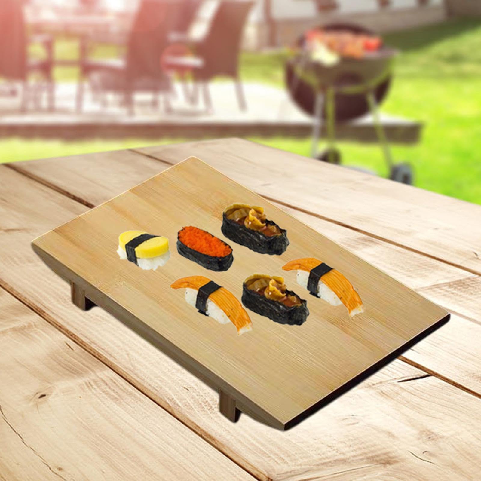 THE STYLE SUTRA Sushi Serving Geta Plate Snack Board for Restaurant Household Commercial Use Medium-image-24