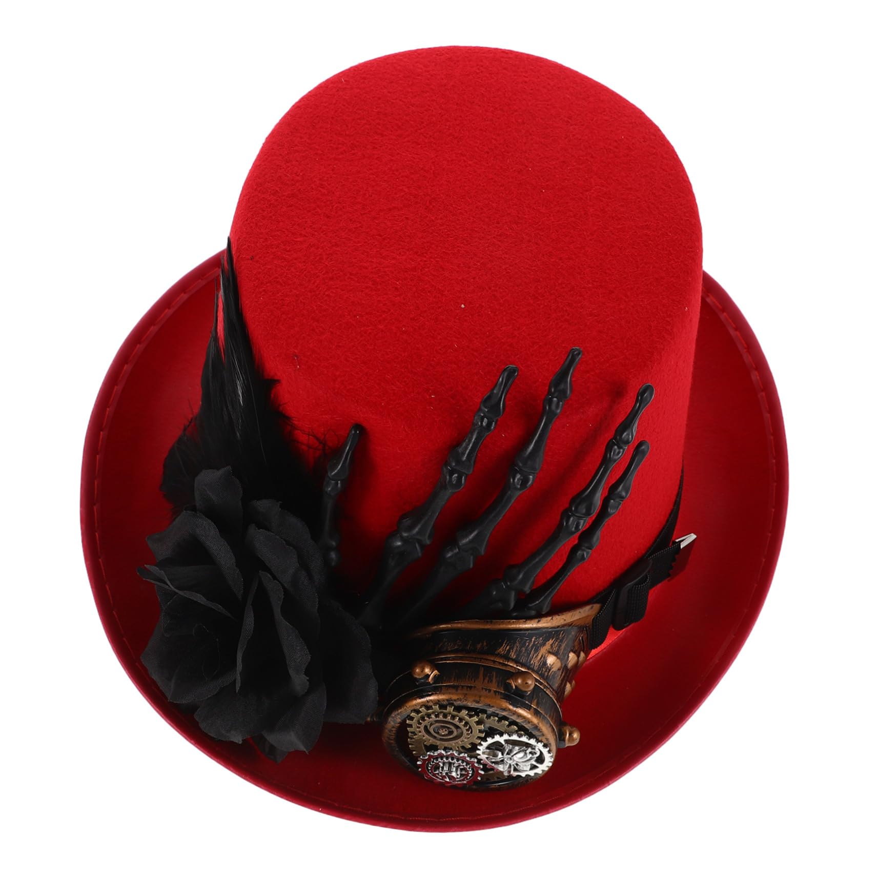 Sombrero de Copa Steampunk con Gafas de Disfraz para Fiestas Temáticas de Halloween y Actividades al Aire para Hombres y Mujeres