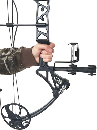 Miniatura 3 de Arco soporte de teléfono celular soporte para el Uso de cámara de iPhone, Samsung, GoPro Smartphone lazo accesorio fotos y video Tiro con arco Caza