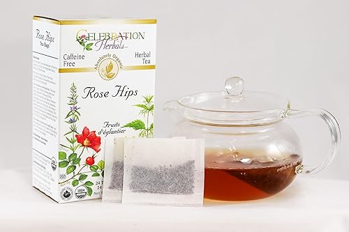 Miniatura 3 de CELEBRATION HERBALS Rose HIPS Tea Organic 24 Bolsa, 0.02 libras