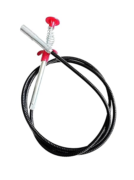 SIGNY Drain Pipe Cleaning Spring Stick, Hair Catching Drain Pipe Cleaning Claw Wire, Sink Cleaning Stick Sewer Sink Tub Dredge Remover, Spring Drain Pipe Basin Cleaner Tool (160 cm)