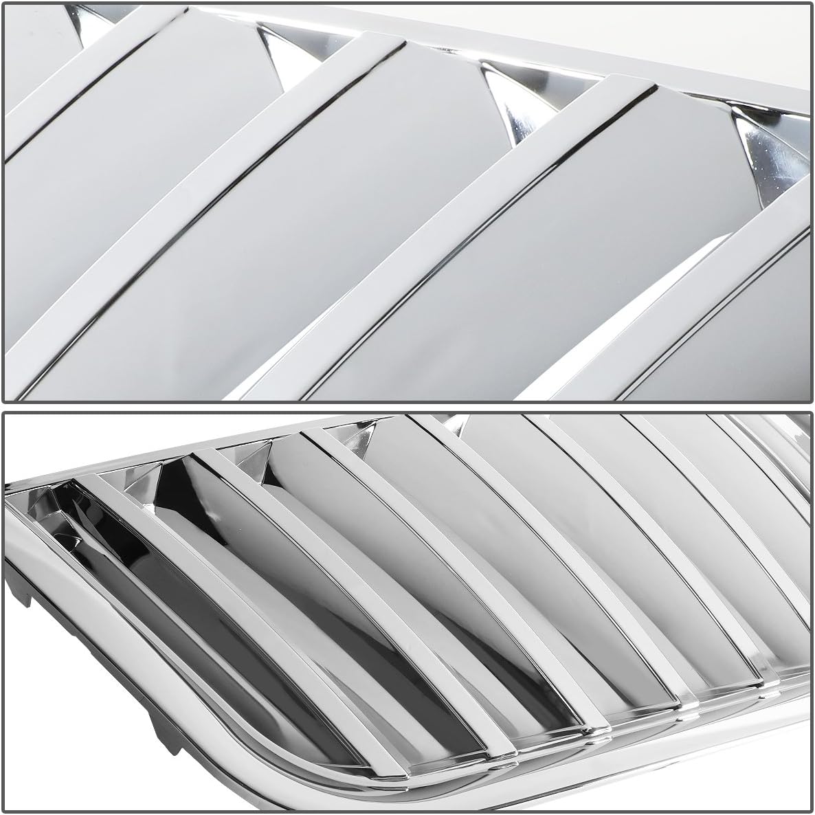 DNA MOTORING GRF-048-CH Vertical Fence Front Bumper Grille Guard Compatible with 03-06 Expedition, Chrome