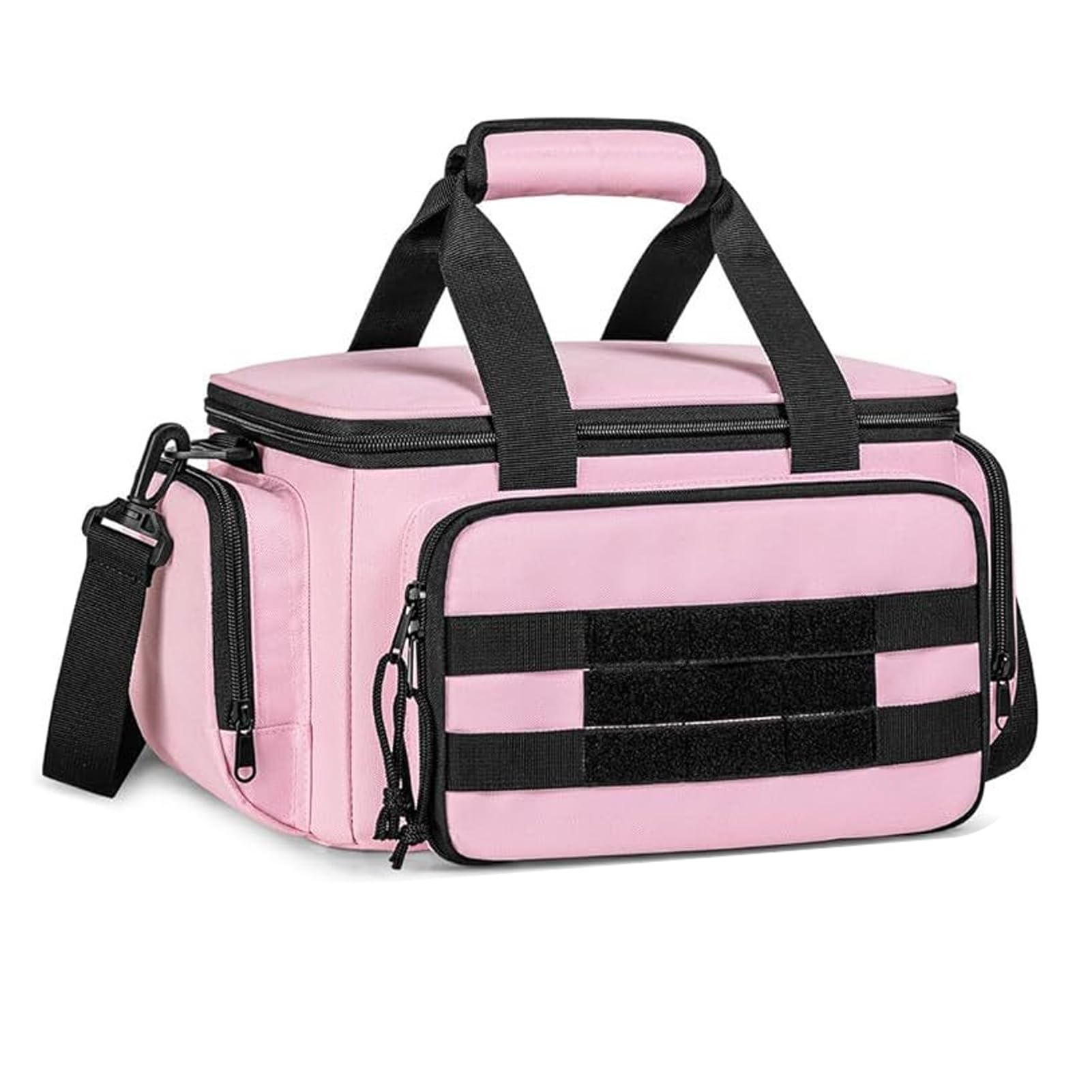 Bolsa de Herramientas, Bolsa Almacenamiento Organizadora Grande Herramientas 14 Pulgadas con Correa el Hombro, Bolsas Herramientas Portátiles Electricista, Caja Organizadora (PINK)