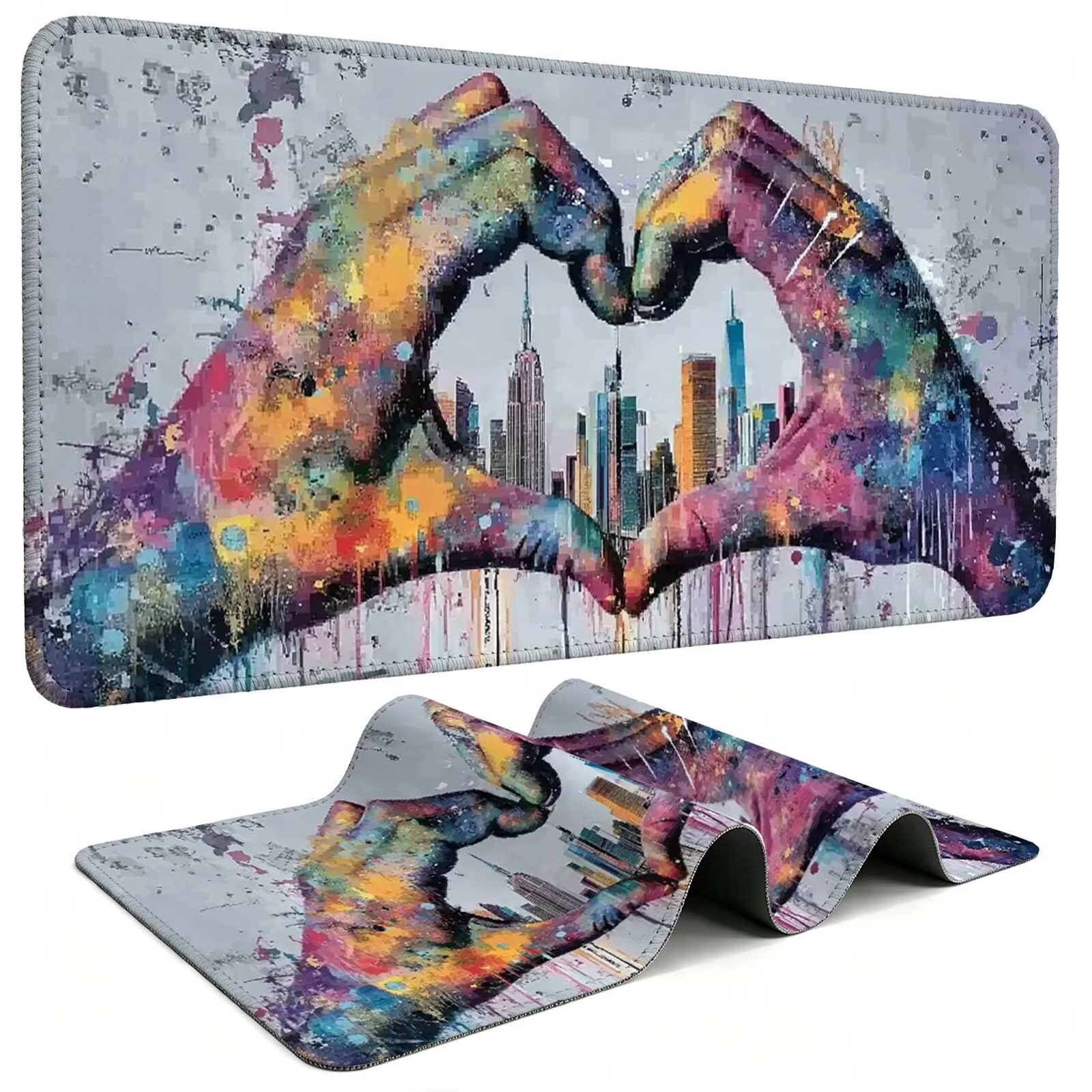 Tapis de Souris Gaming, Abstrait sous Main Bureau XXL 1000x500cm g811g-461