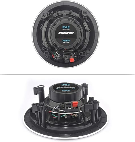 Miniatura 3 de Pyle Sistema de altavoces de 2 vías de montaje empotrado Bluetooth de 5.25 pulgadas de 4 vías en la pared Cono de polipropileno y tweeter Sonido