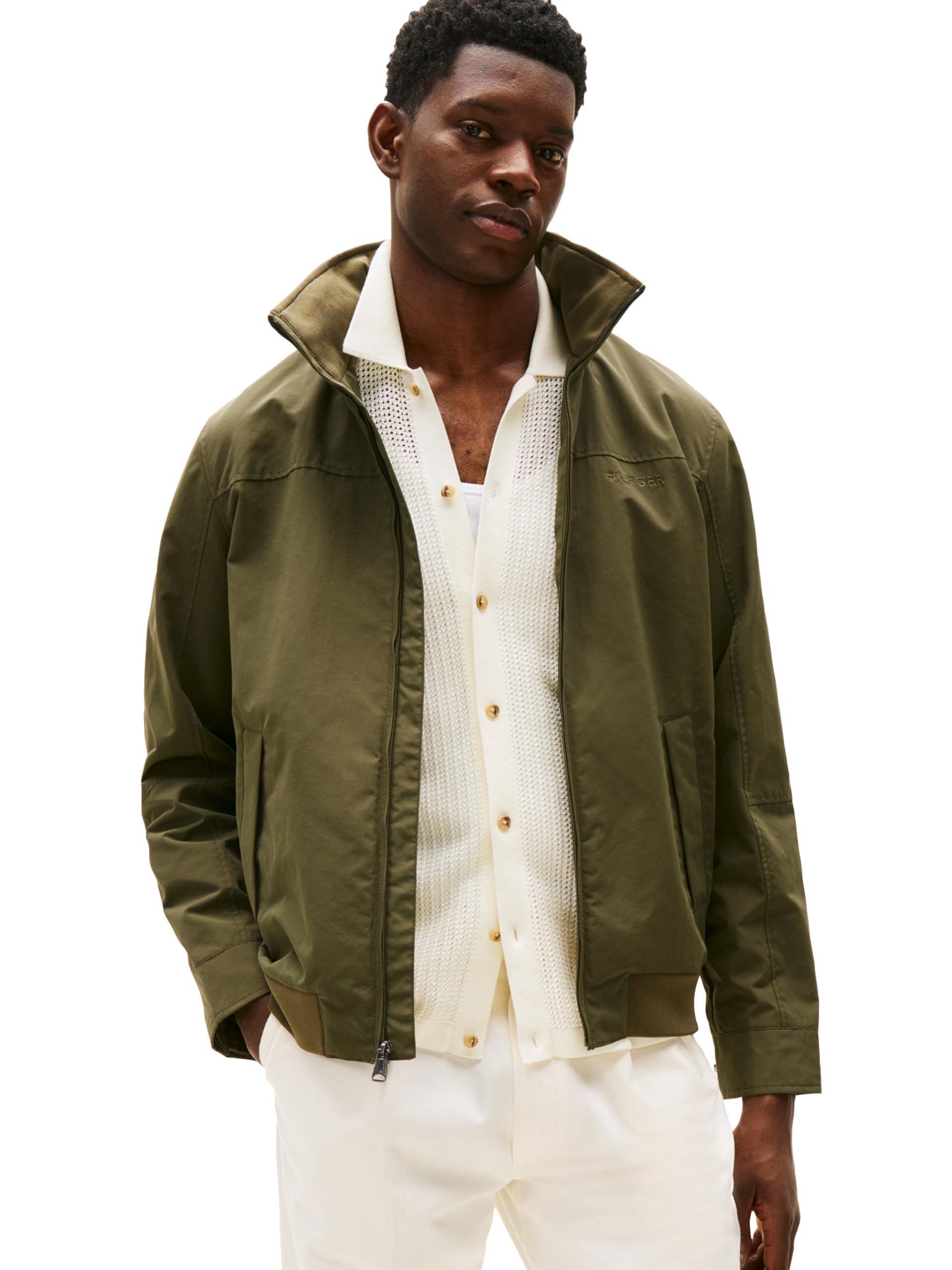 Tommy Hilfiger Men's Regatta Jacket, Army Green, M