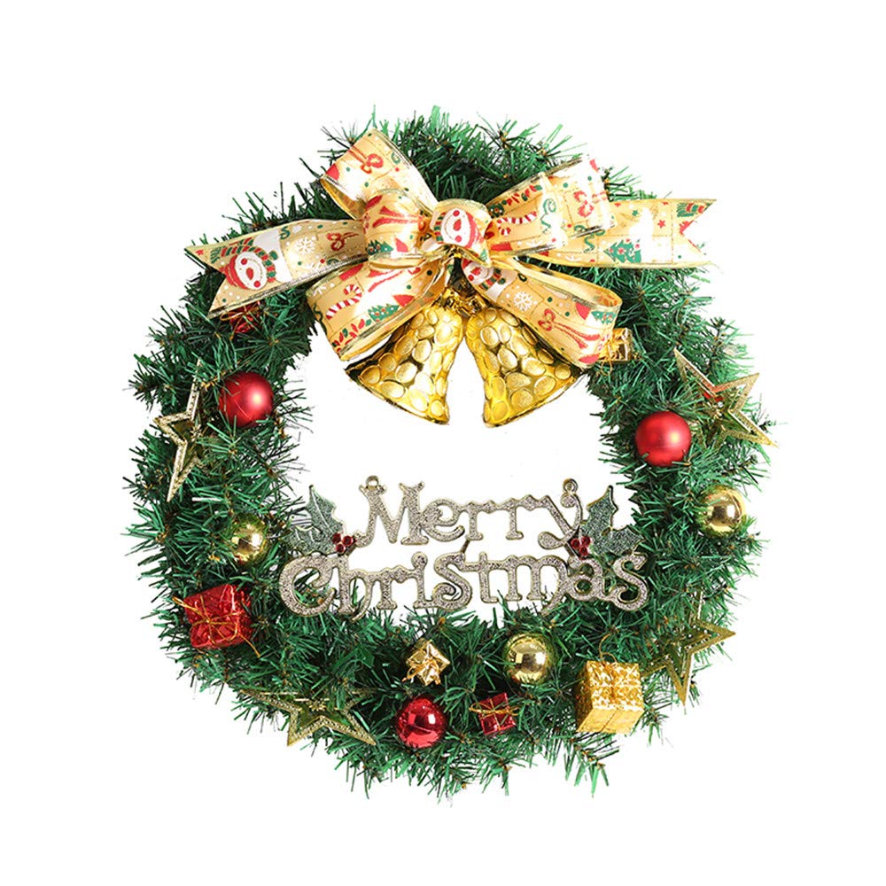 Guirlande De Noël Joyeux Ruban Cloche Décorations De Noël PVC Décoration Décoration De La Maison Nouvel an Guirlande 30cm