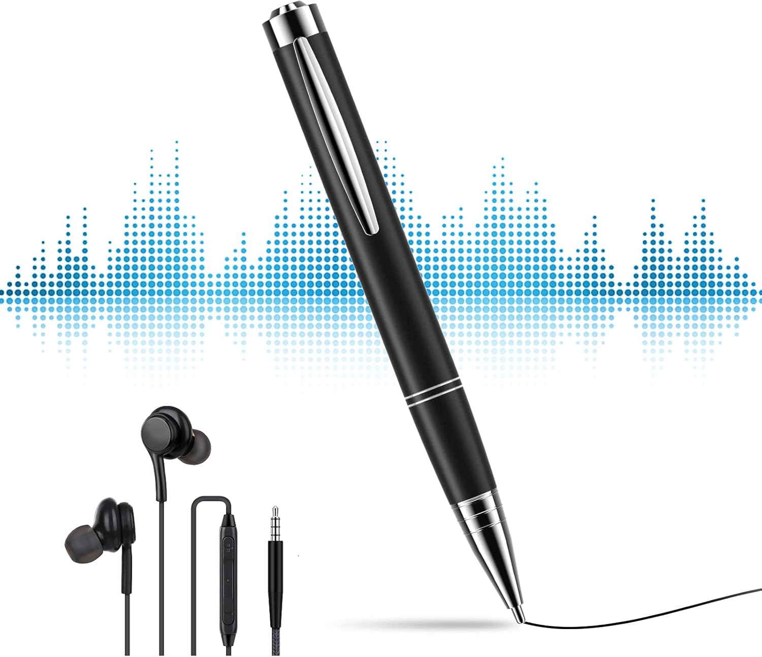 Digital Voice Recorder, 64GB Audio Voice Recorder for Lectures, Noise