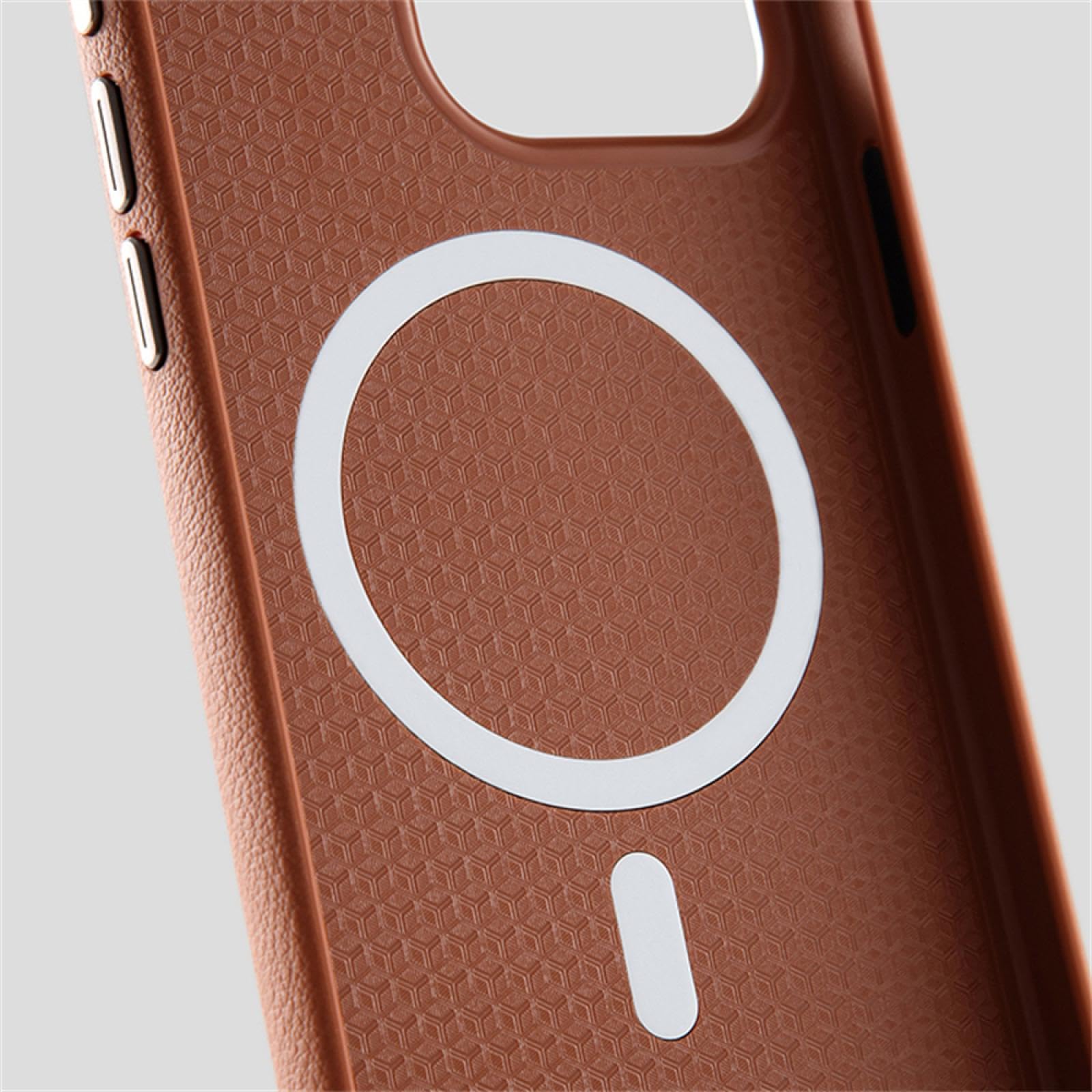 Étui magnétique de Luxe en Cuir PU pour iPhone 15, léger, Fin, avec Chargement sans Fil et Protection Antichoc (pour iPhone 15/PU Noir)