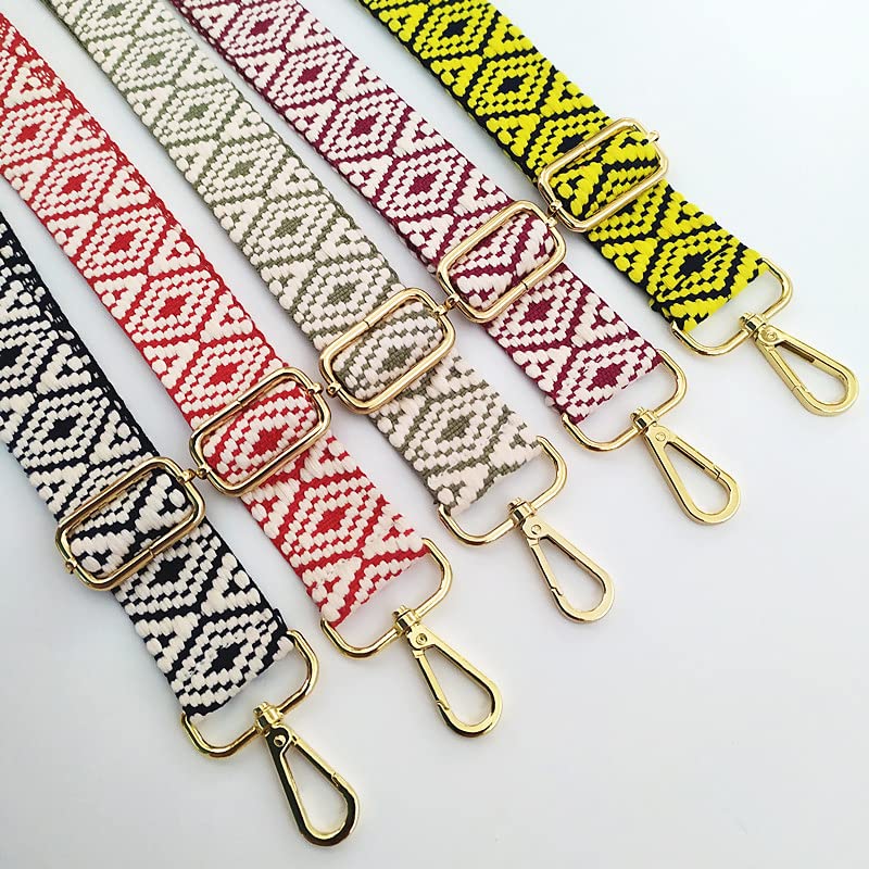 Correa Color Crema Con Mosquetones Dorados. Correa Bolso Bandolera Ajustables,Repuesto. Asa Para Bolso Mujer. Talle 3.8 Cm (3.8, Crema_Dorada
