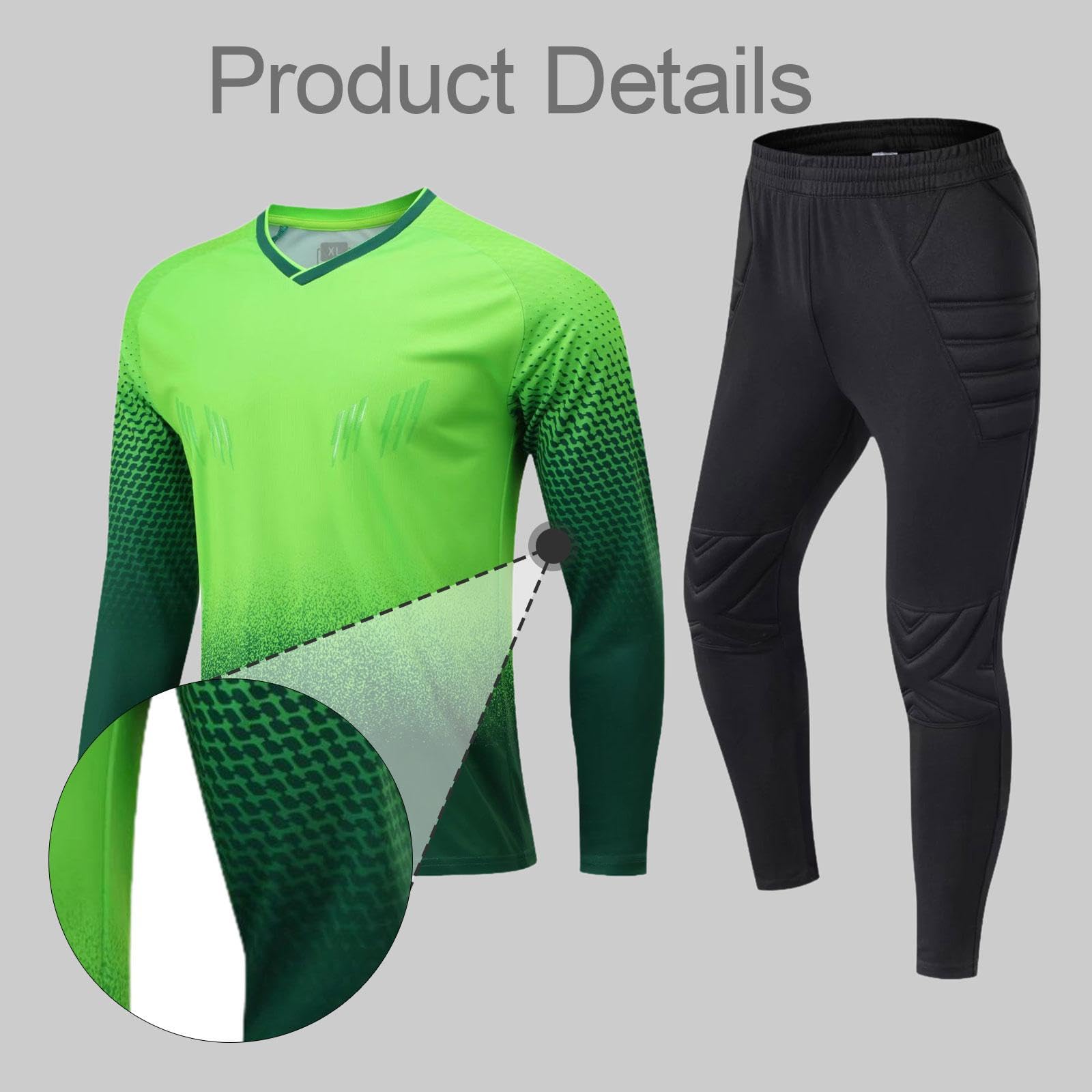 Camiseta Deportiva Acolchada Conjunto Completo Largo Pantalón Camiseta Fútbol Protector Esponja Poliéster Transpirable Adecuado para Jóvenes