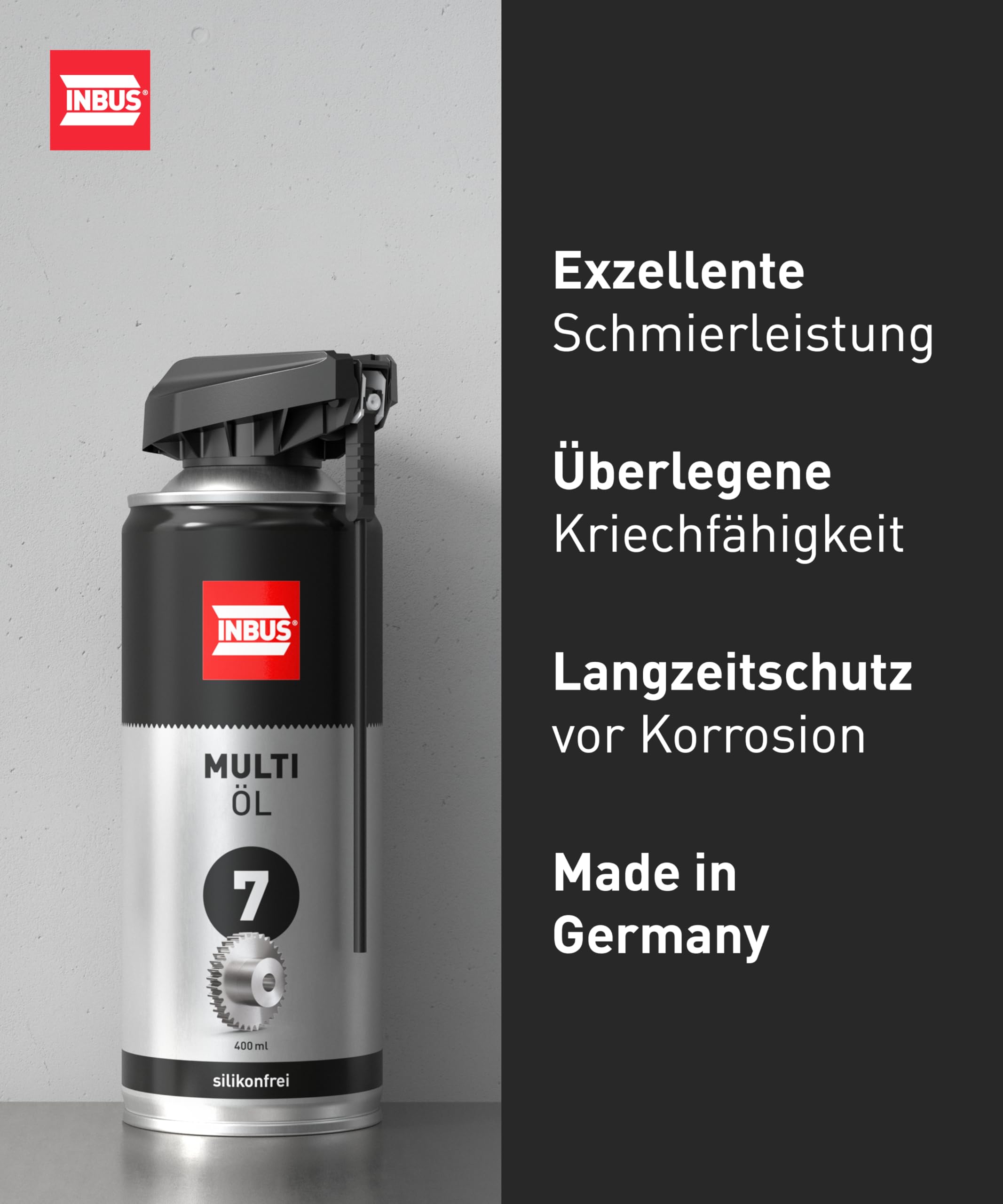 INBUS® Multiöl (silikonfrei), 6× 400ml (F-75787)