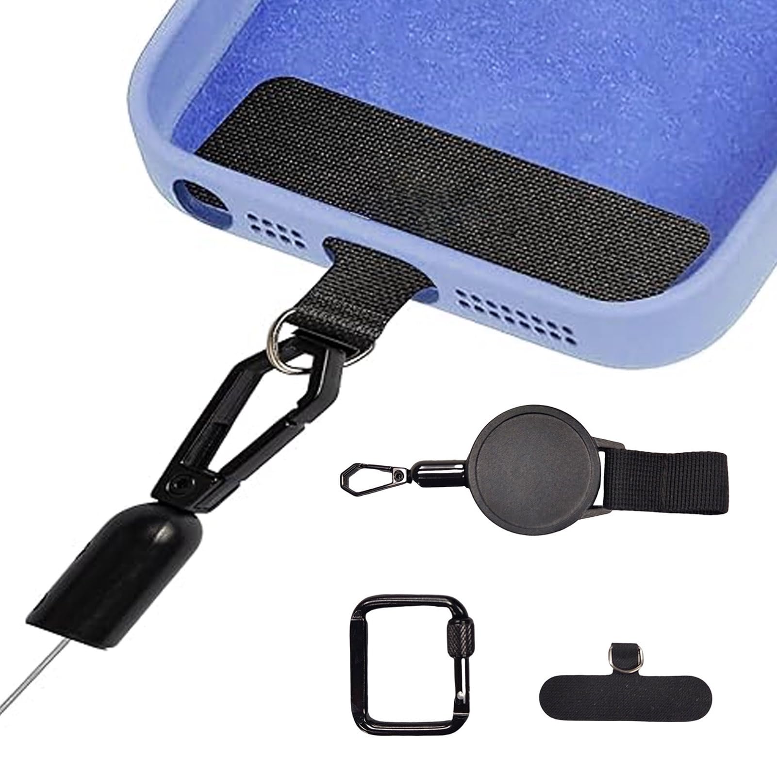 Best Airplane Gadgets Ominia Retractable Phone Tether Lanyard: Anti-Theft  Retractable Cellphone Lanyard With Universal Cellphone Tether Cord Wrist &  Finger Strap Phone Cord Tabs Phone Tether Anti Theft