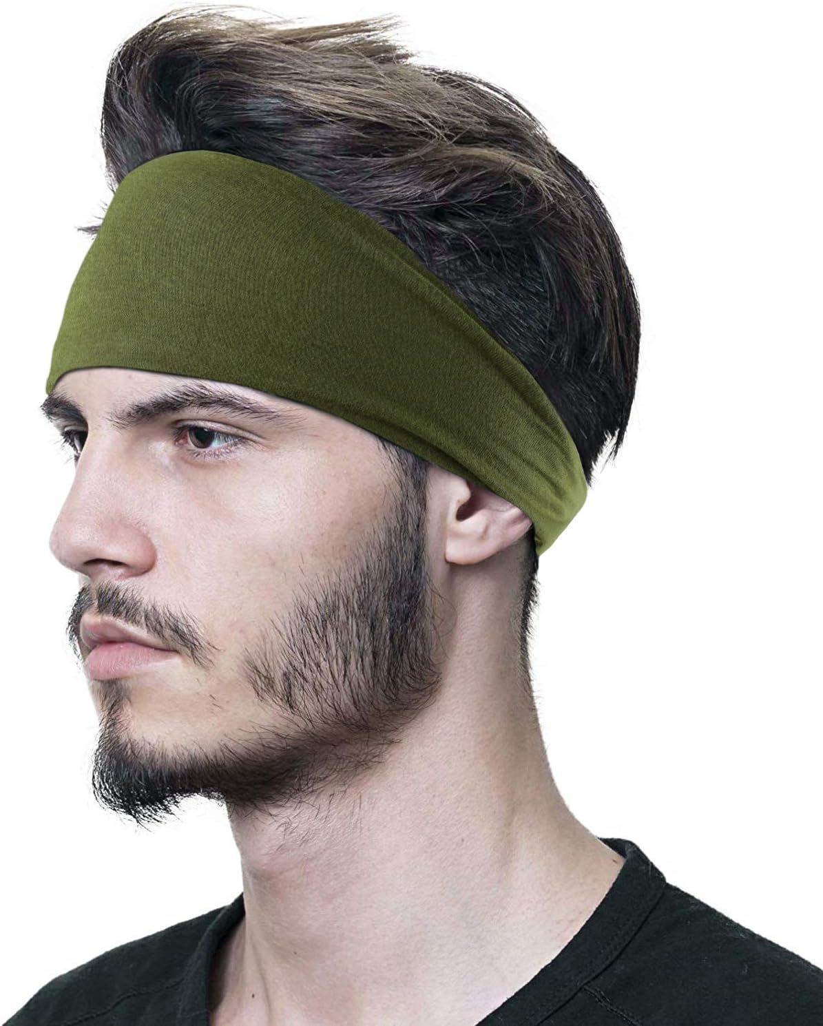 6 Pack Sports Headbands for Men, OFFTESTY Lightweight Mens Hairband Stretchy Moisture Wicking Workout Sweatbands : Sports & Outdoors