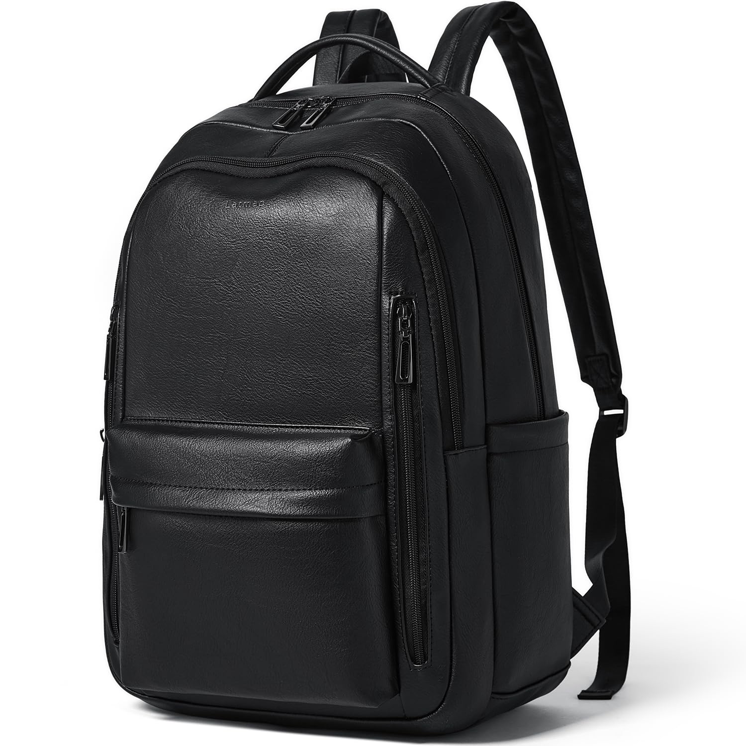LATMAP Lederrucksack Damen 30L,Rucksack Damen Tagesrucksack Mittel-Groß Laptoprucksack Elegant Handtasche Unisex Lederrucksack mit Geldbörse für Uni Reisen Freizeit