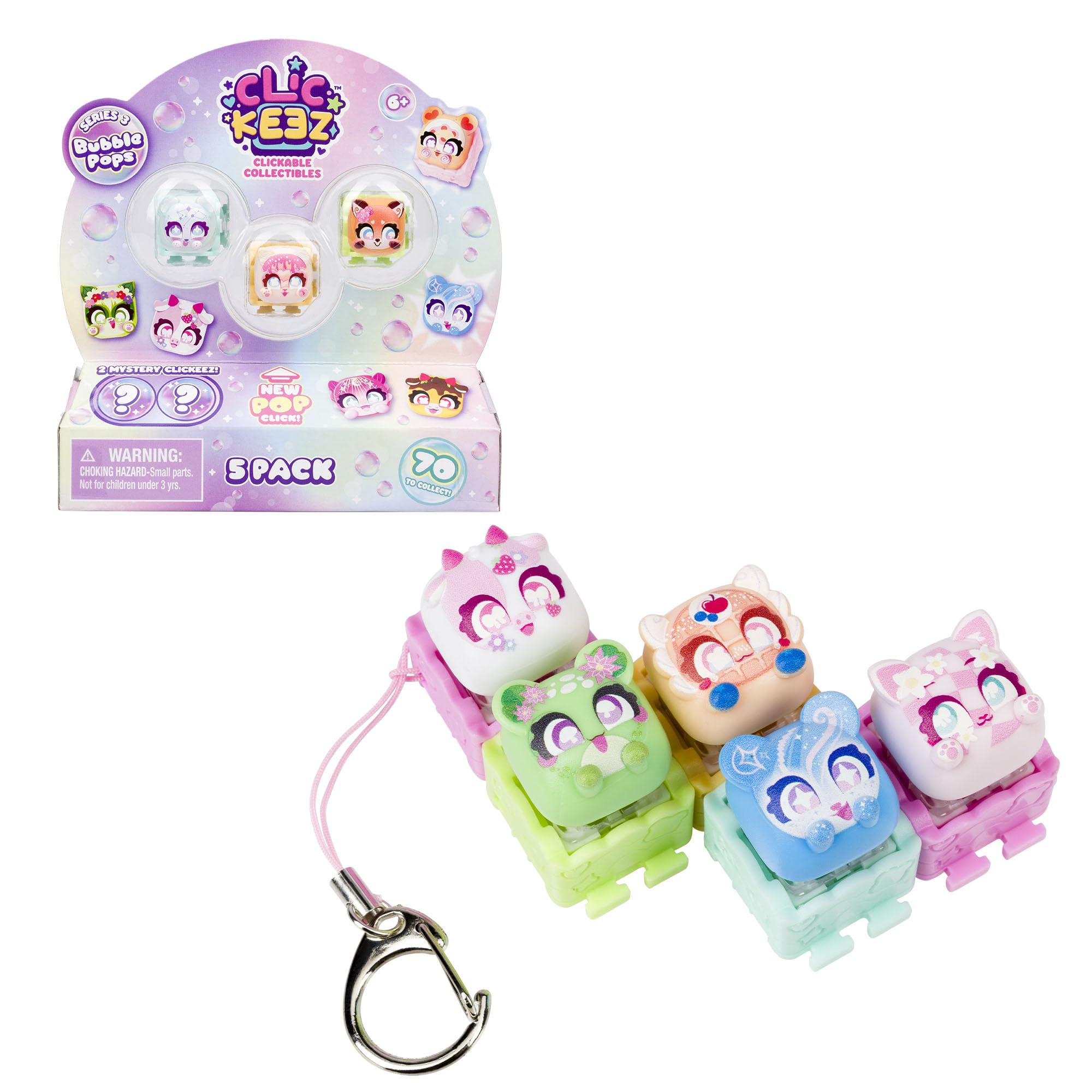 Bizak Clickeez Series 3 Pack 5 Keys Surprise +6 Years (64557200)