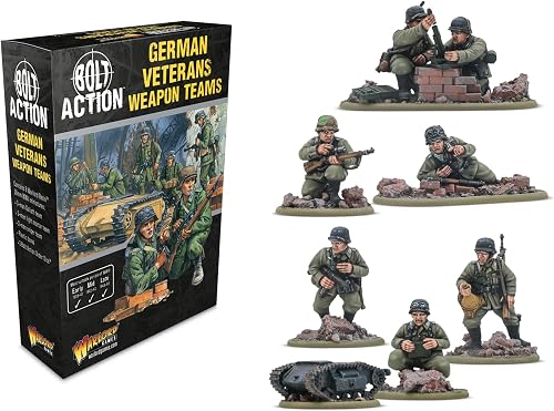 Warlord Games Équipes d'armes de vétérans de l'armée Allemande – Miniatures en r