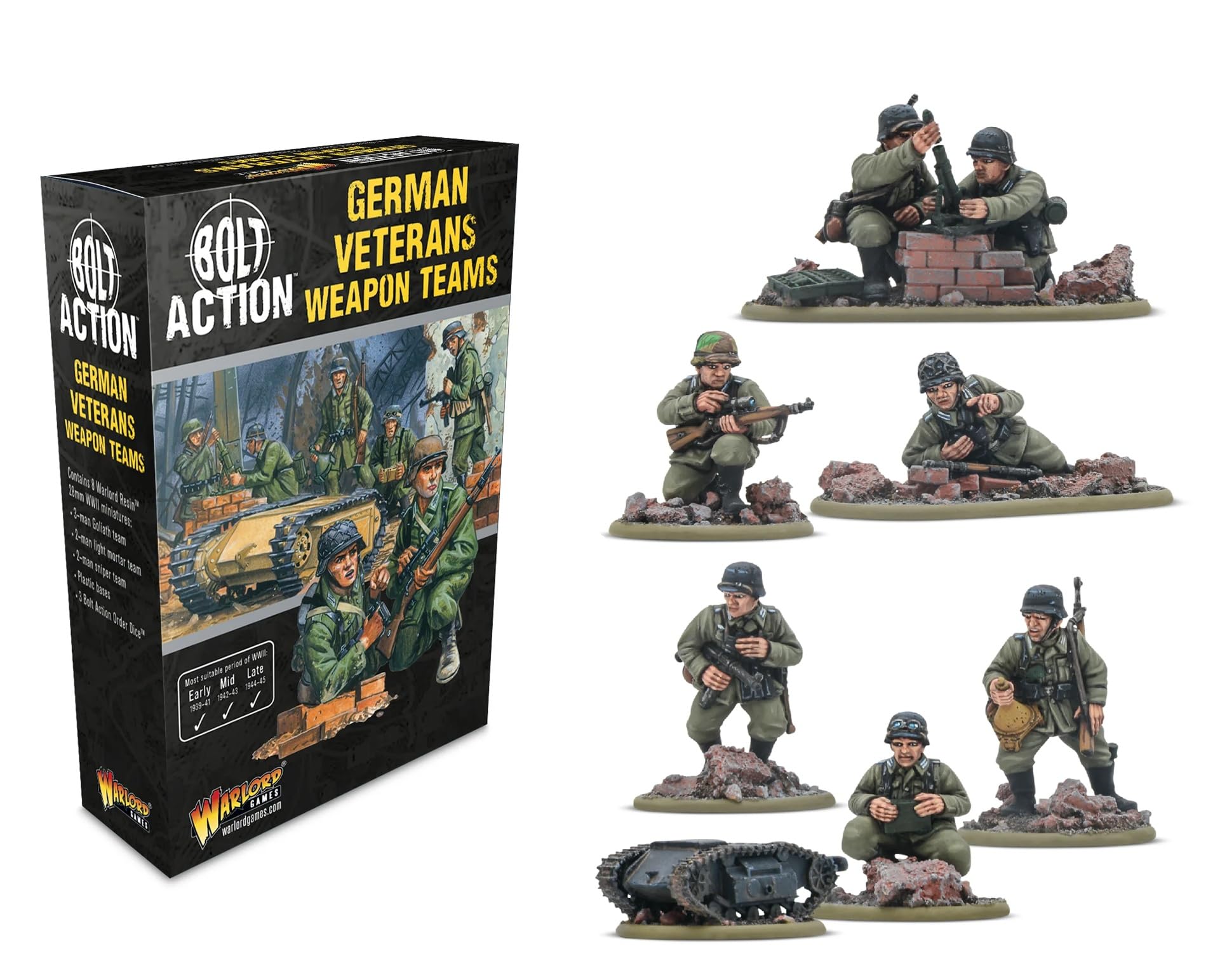 Amazon | Warlord Games ドイツ軍 退役軍人兵器チーム - ボルト