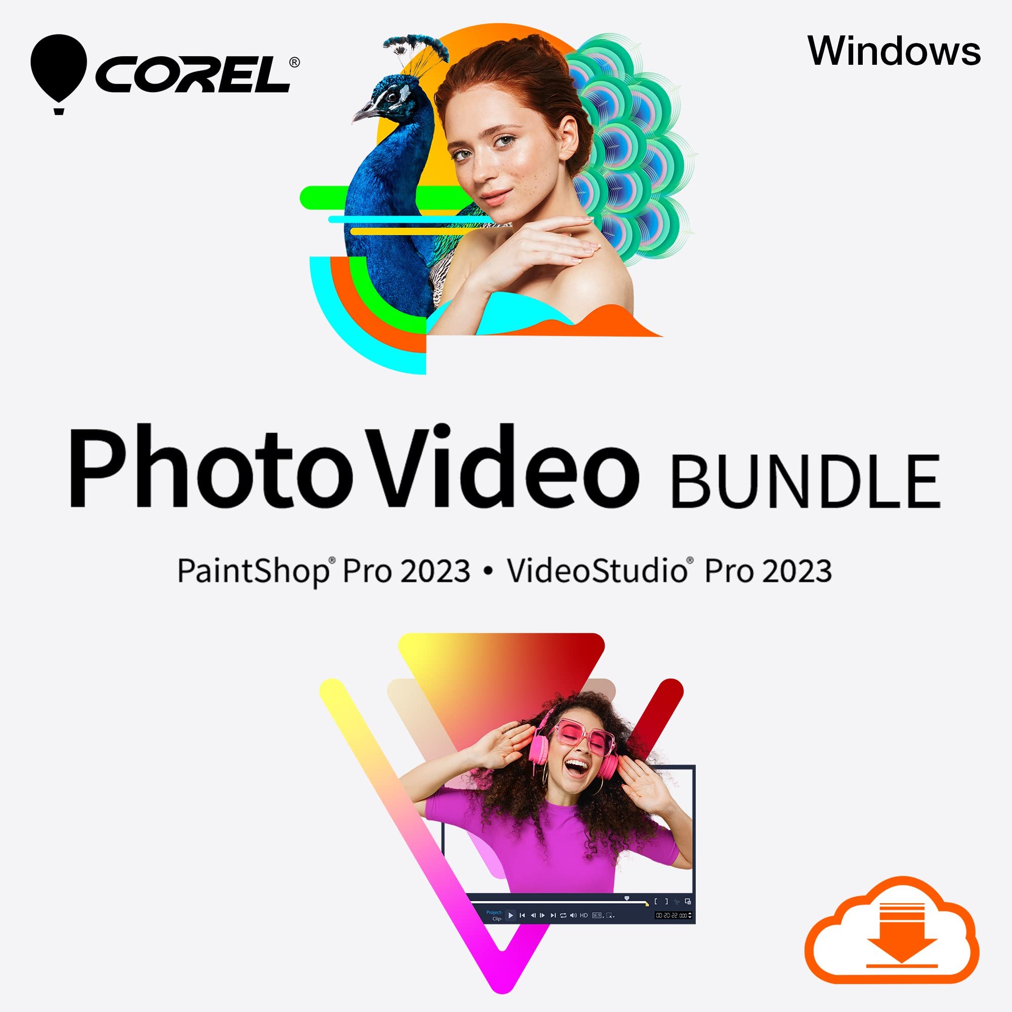 Corel Photo Video Pro Bundle 2023 | PaintShop Pro 2023 and VideoStudio Pro 2023 | Photo and Video Editing Software [PC Download]