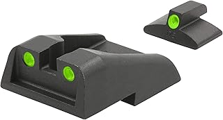 Mepro Tru-Dot tritium Night Sights Compatible with Baby Eagle (PRE 2007) Green tritium dots Glow on Sight self Illuminated Meprolight Fixed Metal Sights